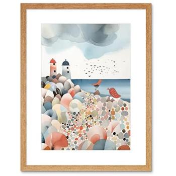 Seaside Sentinel – 9x7” Lighthouses Watercolor Painting