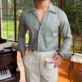 Camisa de Hombre de Verano Resistente a las Arrugas