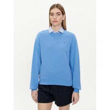 Tommy Hilfiger Sudadera femenina sin capucha y cuello redondo