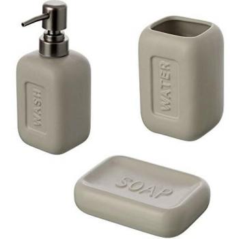 Set accessori per bagno Bingo 3 pezzi in ceramica colore bianco