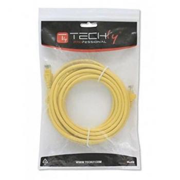 TECHLY Professional 024612 Cavo di Rete Patch in CCA Cat.6 Giallo UTP 1,5m