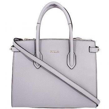 Furla Pin Small Gray Onice Tote – Women's Leather Bag