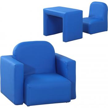 HOMCOM 2-in-1 Toddler Sofa Chair, 48 x 44 x 41 cm