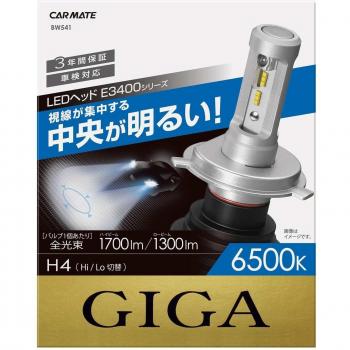 CARMATE GIGA E3400 Auto LED Licht H4 6500 K