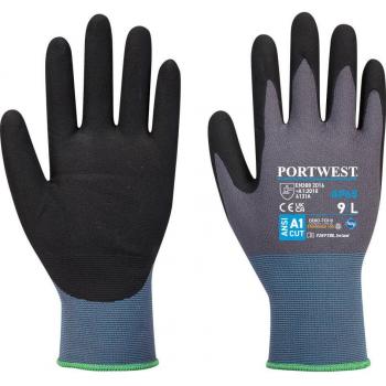 Guanti Portwest npr Pro in schiuma di nitrile Blu Grigio 10