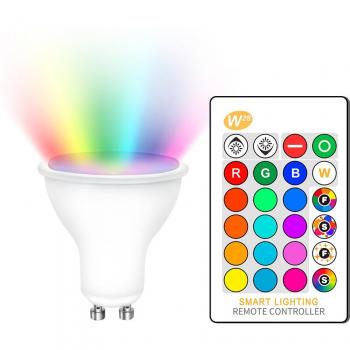 Dimmbare GU10 LED Lampe 8W RGB mit 16 Farben