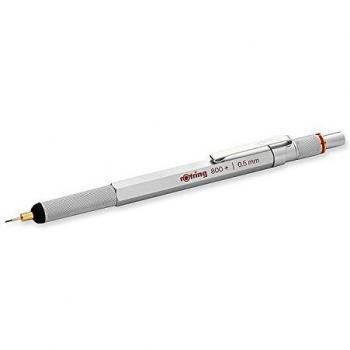 ROtring 800+ Druckbleistift und Touchscreen-Stylus (0,7 mm, Barrel) silber