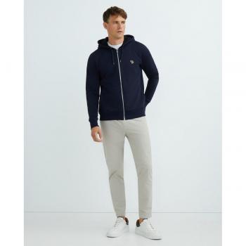 Paul Smith Streetwear Logo Zip‑Up Hoodie