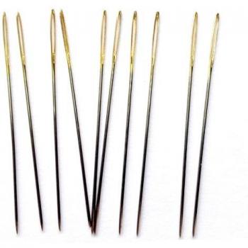 Goldene Aida-Schweifnadeln Oneroom – 10 Stück, #26 #24 #22 #28 für DIY Stoffkreuzstich
