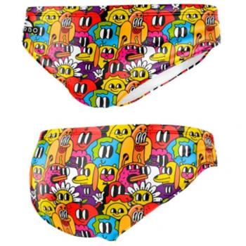 Bañador de Waterpolo Turbo Comic Amarillo para Hombre