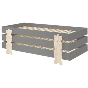 Set de 3 lits empilables STAPEL gris puzzle 90x200 cm