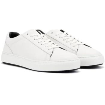 Ace Cupsole White Leather Trainer by Ben Sherman