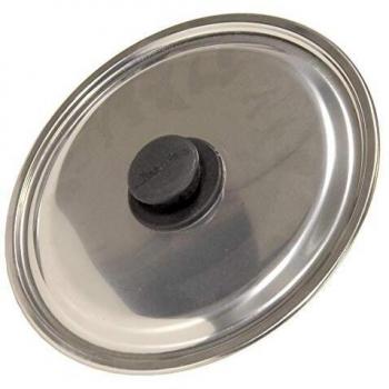 Tapa de Olla Acero Inox 26 cm con Pomo Baquelita