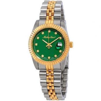 Ceas Mathey-Tissot Mathy III cu cadran verde din oțel inoxidabil cu quartz D810BV