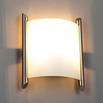 Wandleuchte Lindby Filippa, 20 cm, gebürstetes Nickel