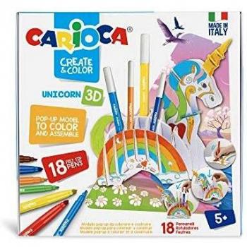 Juego de Colorear Unicornio 3D Pop-Up Carioca