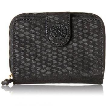 Kipling New Money Geldbörse, Damen, Schwarz (Black Scarlet Emb)