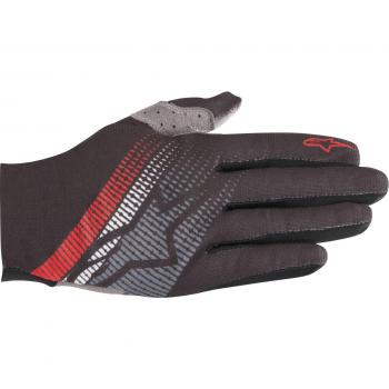 Männerhandschuhe Alpinestars Predator – Schwarz/Steel Gray mit Rot-Details