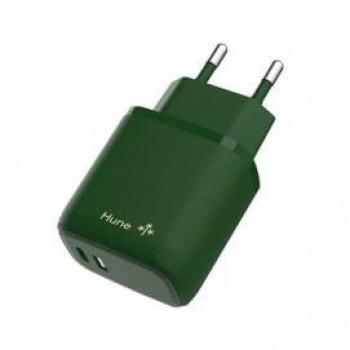 DISPOSITIVO DE CARGUE HUNE 20W, USB‑C y USB‑A