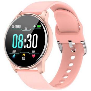Smartwatch North Edge Quadrante Rondo Silicone Rosa