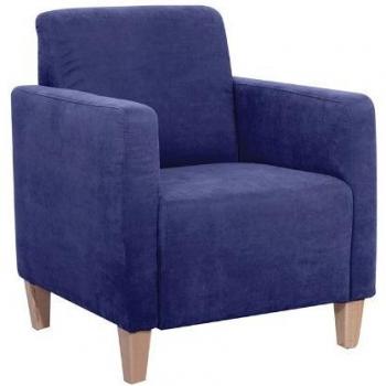 Velours-Milla Sessel von Max Winzer – Blau