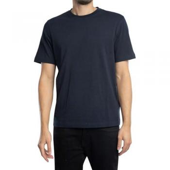 Men's Large Navy Cotton T-Shirt by Ted Baker