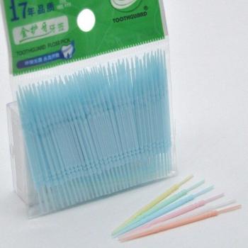 Bamboe Dental Floss Tandenstokers, 100 Stuks