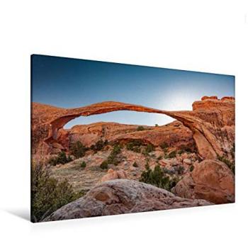 Premium CALVENDO Textileleinwand 120 × 80 cm – Arches Nationalpark in Querformat