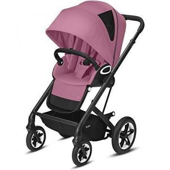 Carrozzina Talos S Lux Cybex Black Rosa Magnolia