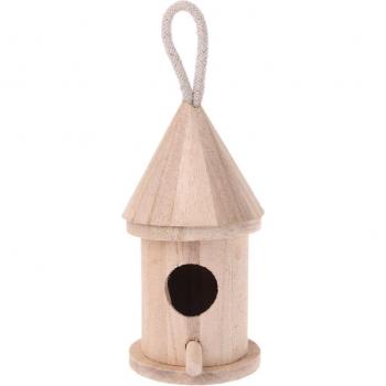 Nido colgante de madera para aves