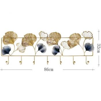 Wrought Iron Ginkgo Leaf Key Hanger