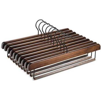ZOBER Space Saving Wooden Hangers