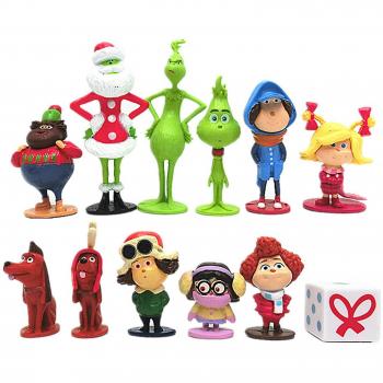 Pack 12 Pcs – « Comment les Grinch ont volé Noël » Mini Action pour enfants