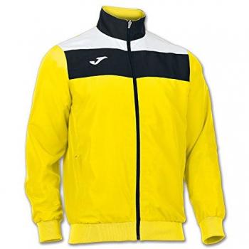 Microtecno Joma Crew‑Jacke in Gelb, Schwarz & Weiß – XL