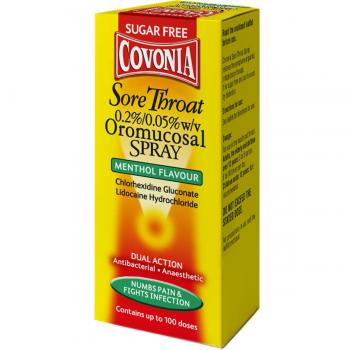 Covonia Sore Throat Spray with Menthol 30ml