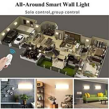 Moderne Aluminium-Wandbeleuchtung 24 W – LUTDK Smart