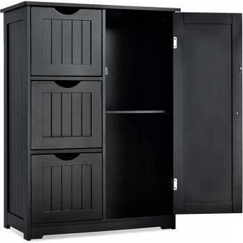 Armario Compacto Baño con 3 Cajones y Espacio Extra
