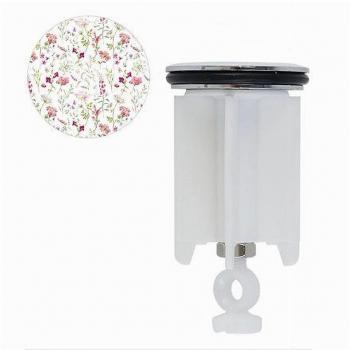 Tappo lavabo bidet universale 40 mm fiori 87272