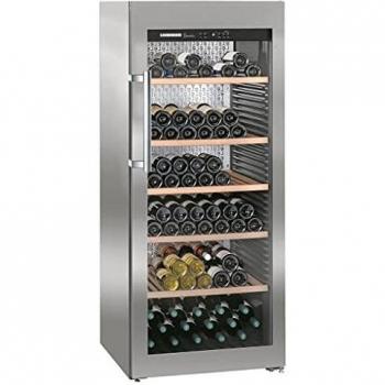 165x70 cm Stainless Wine Cabinet with Electronic Control