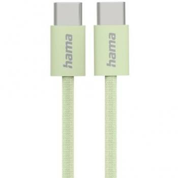 Hama Fabric Verde 1m Cavo USB 2.0