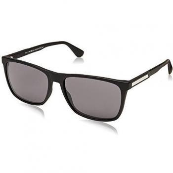 Tommy Hilfiger Men's TH 1547/S Sunglasses, Black (MTT Black), 57