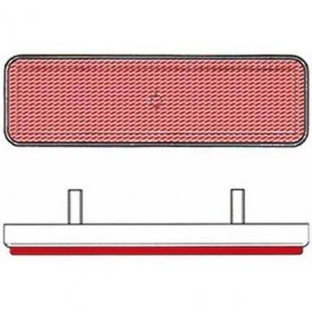 VIC-8158 Réglage de Catadioptre Rectangle Rouge