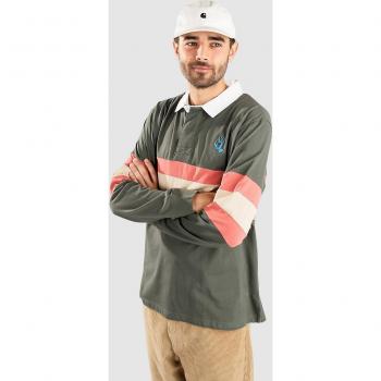 Santa Cruz Herren Polo Mini Hand Streifen sage