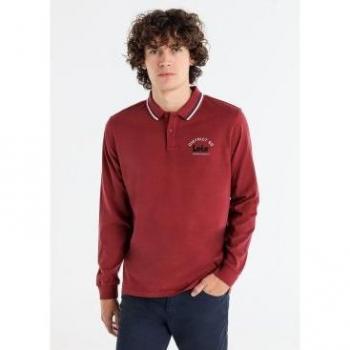 Lois Jeans Polo Masculino – Estilo Casual, Algodón, Diseño Retro