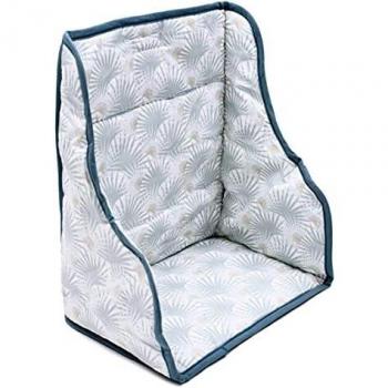 Coussin de chaise haute en coton estampé palmiers