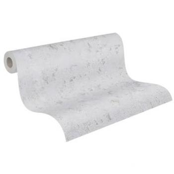 Bricoflor Papier Peint Intissé – Gris/Argent, Tapisserie Béton Ciment, Bureau & Couloir