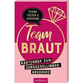 Team Braut: Kartenbox zum Junggesellinnenabschied