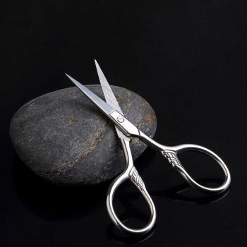 Tragbare 9cm Bartschere aus Edelstahl