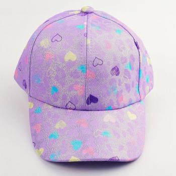 Toddler Rainbow Heart Baseball Caps for Ages 2-8