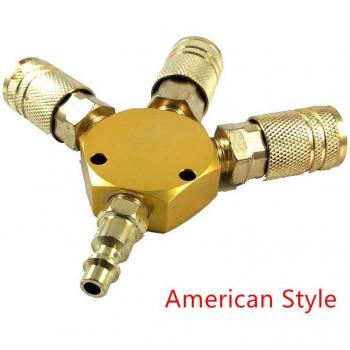 Universal 3-Way Quick Coupler 1/4'' NPT for Air Hose